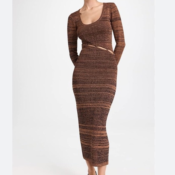Wayf Knit Long Sleeve Cutout Dress - Picture 3 of 9